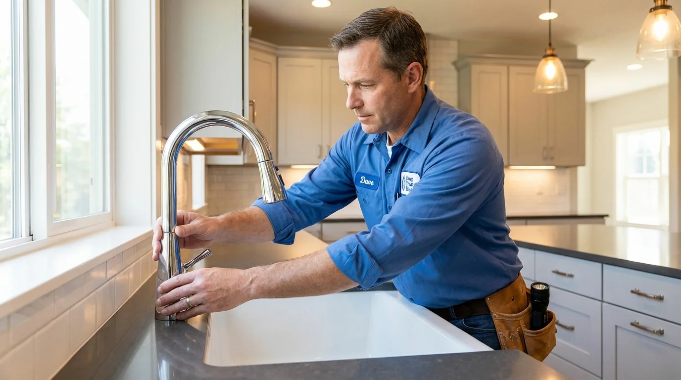 Kitchen faucet installation by Johns Plumbing LLC in Mary Esther
