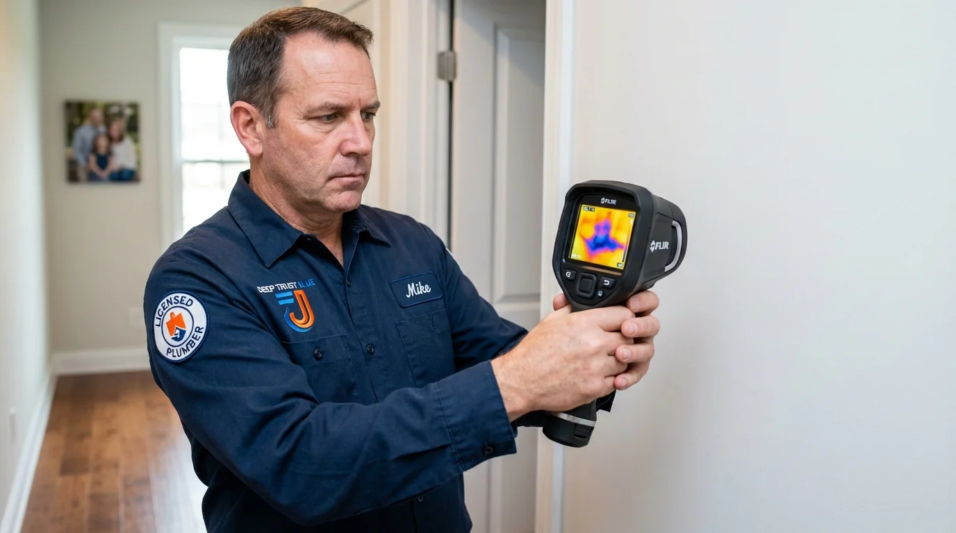 Thermal imaging leak detection by Johns Plumbing LLC in Mary Esther
